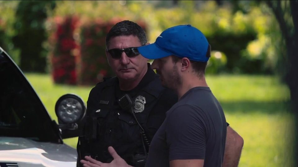 Alex Jandick with St. Petersburg Police during a Tampa Bay 28 ride-along on Florida’s squatter law